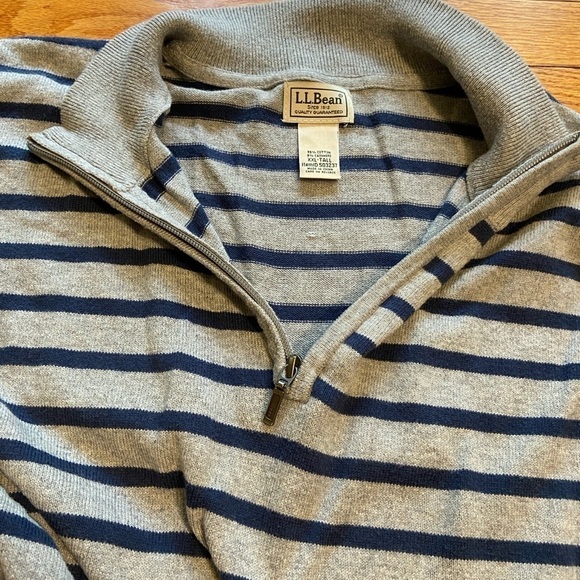 L.L.Bean Long Sleeve Cotton Cashmere Sweater Size XXL tall - Picture 4 of 8